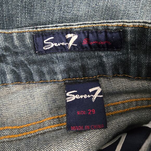 Seven7 Mid Rise Bootcut Jeans Size 29 - Picture 3 of 6